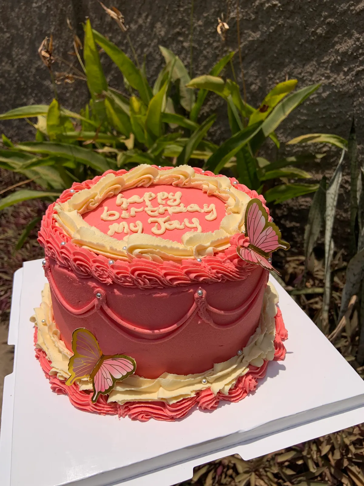 Birthday cake (vanilla cake)